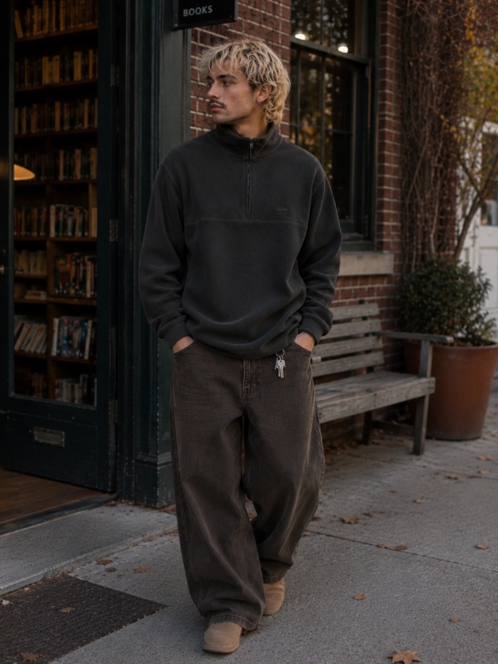 Rains Fleece Half Zip